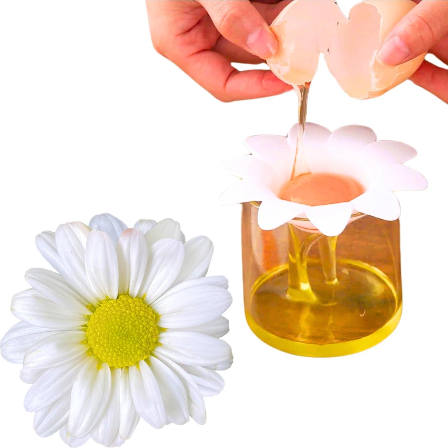 Separador de Huevo Margarita Genérico - Plástico Blanco