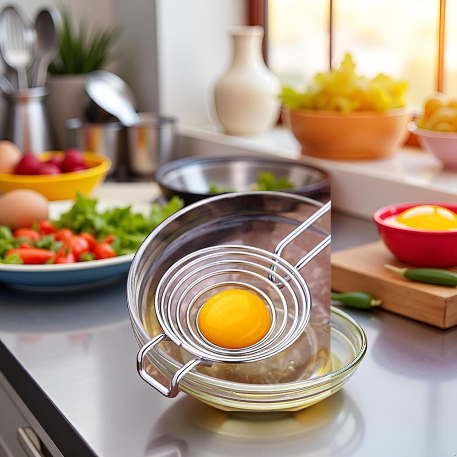 Separador de Huevos Jizlan de Acero Inoxidable Apto para Lavavajillas