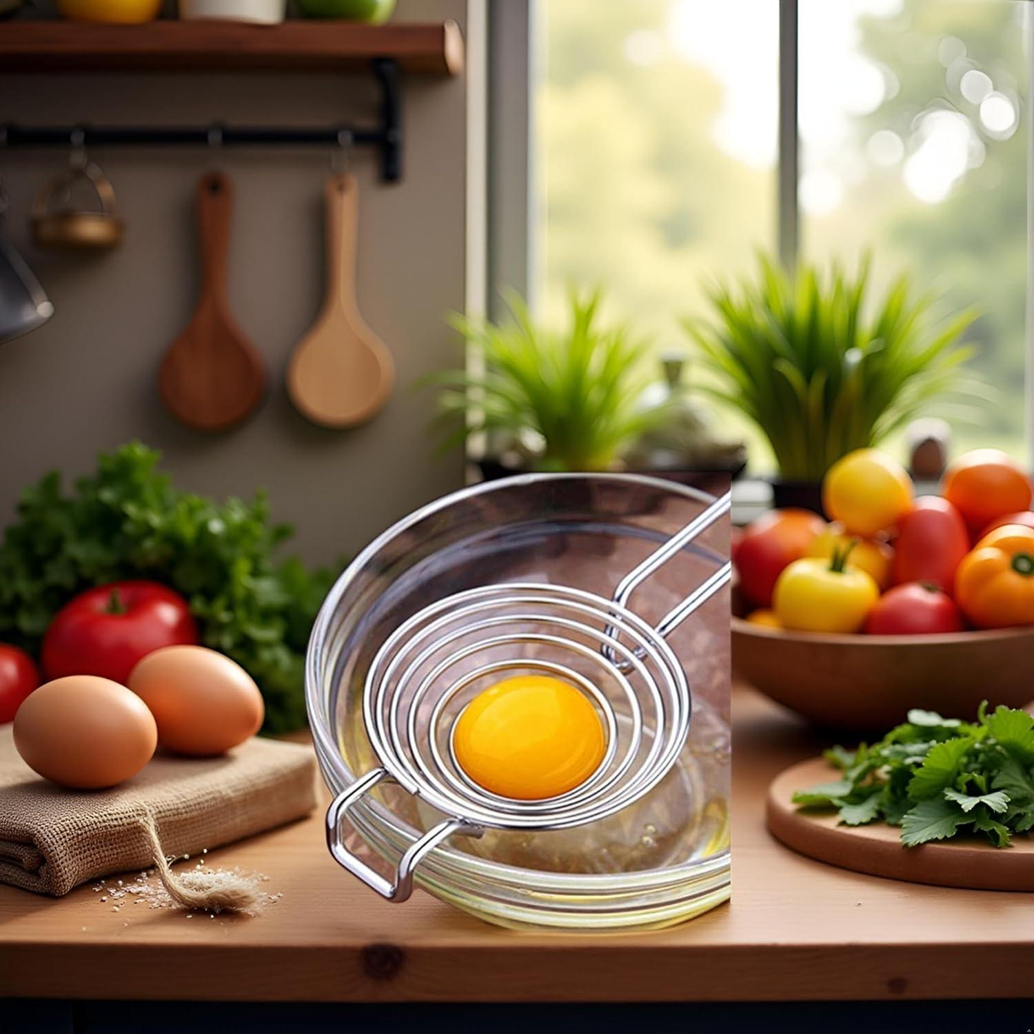 Separador de Huevos Jizlan de Acero Inoxidable Apto para Lavavajillas