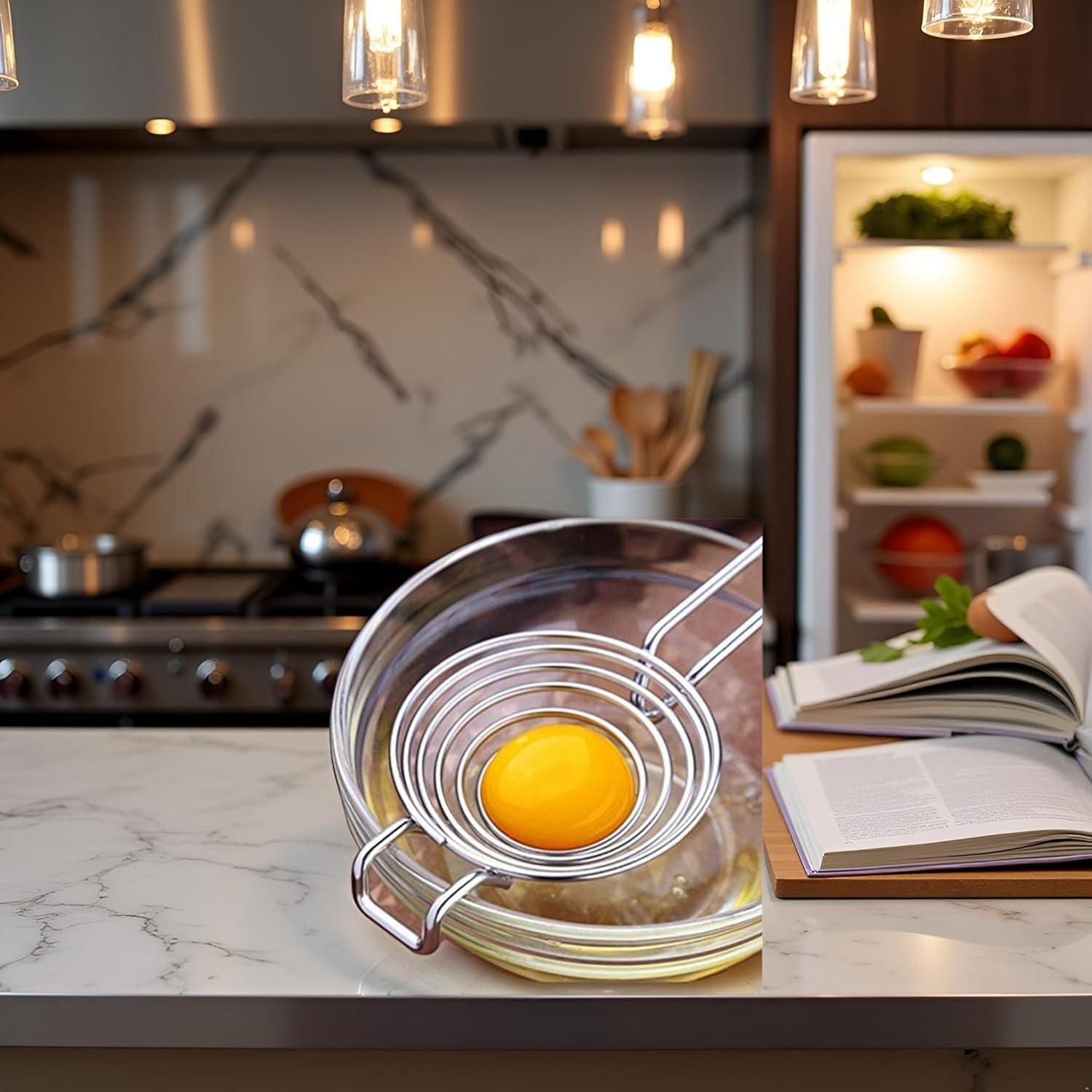 Separador de Huevos Jizlan de Acero Inoxidable Apto para Lavavajillas