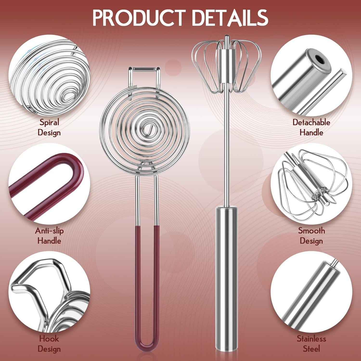 Juego de Batidores HCFGS 2 Piezas Acero Inoxidable