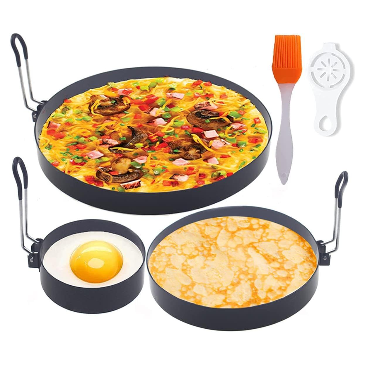 Set de Anillos de Cocina WOWITIS - 3 Piezas Acero Inoxidable