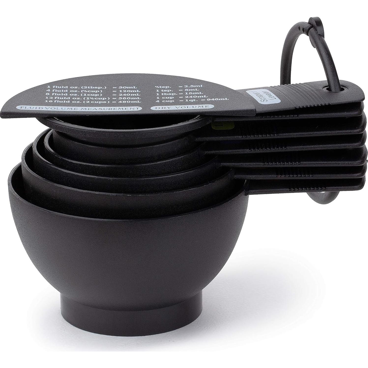 Conjunto de Tazas Medidoras Fox Run 4838 7 Piezas Negro