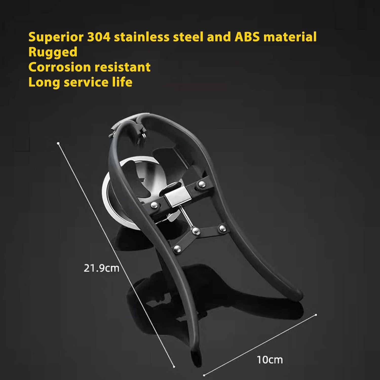 Stainless Steel Professional Egg Opener - Automatic Cracking Tool, Easy Eggshell Cutter, Hard & Soft-Boiled Eggs