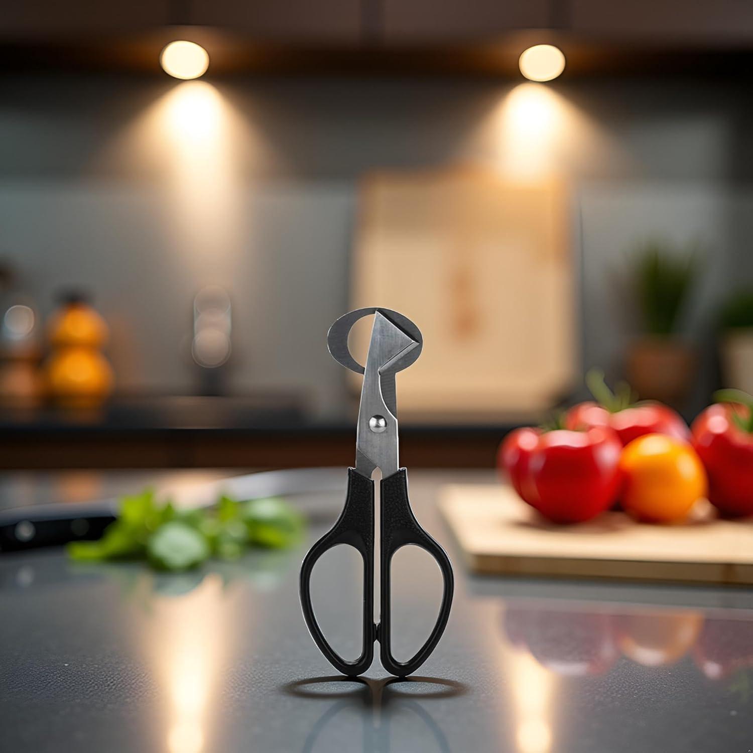 Cortador de Huevos de Codorniz Jowxsx Acero Inoxidable Negro