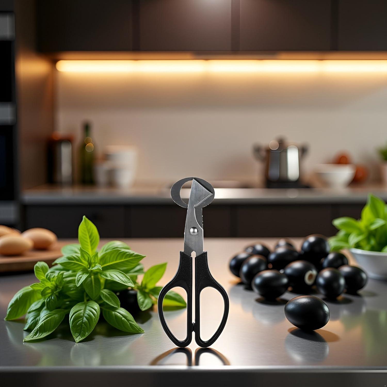 Cortador de Huevos de Codorniz Jowxsx Acero Inoxidable Negro