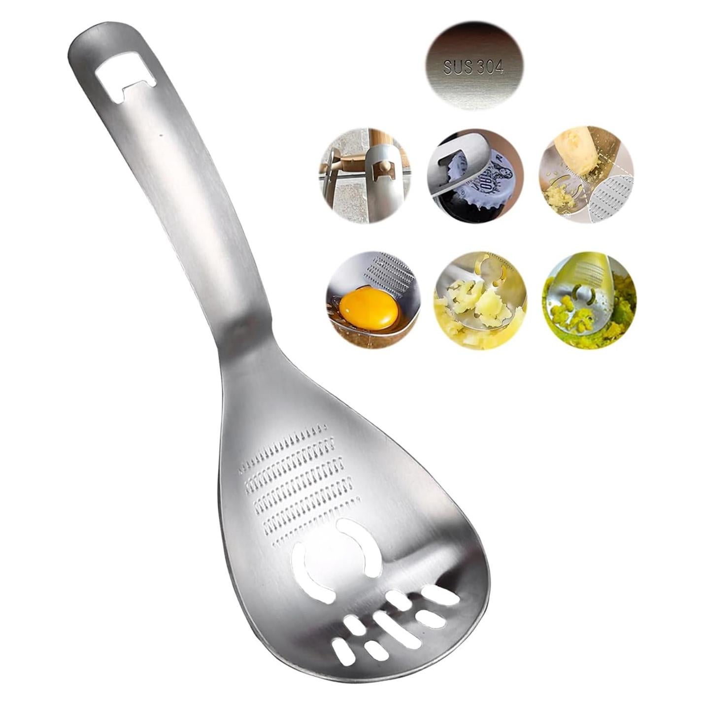 Cuchara Ranurada Multifuncional Vezyturly Acero Inoxidable 304