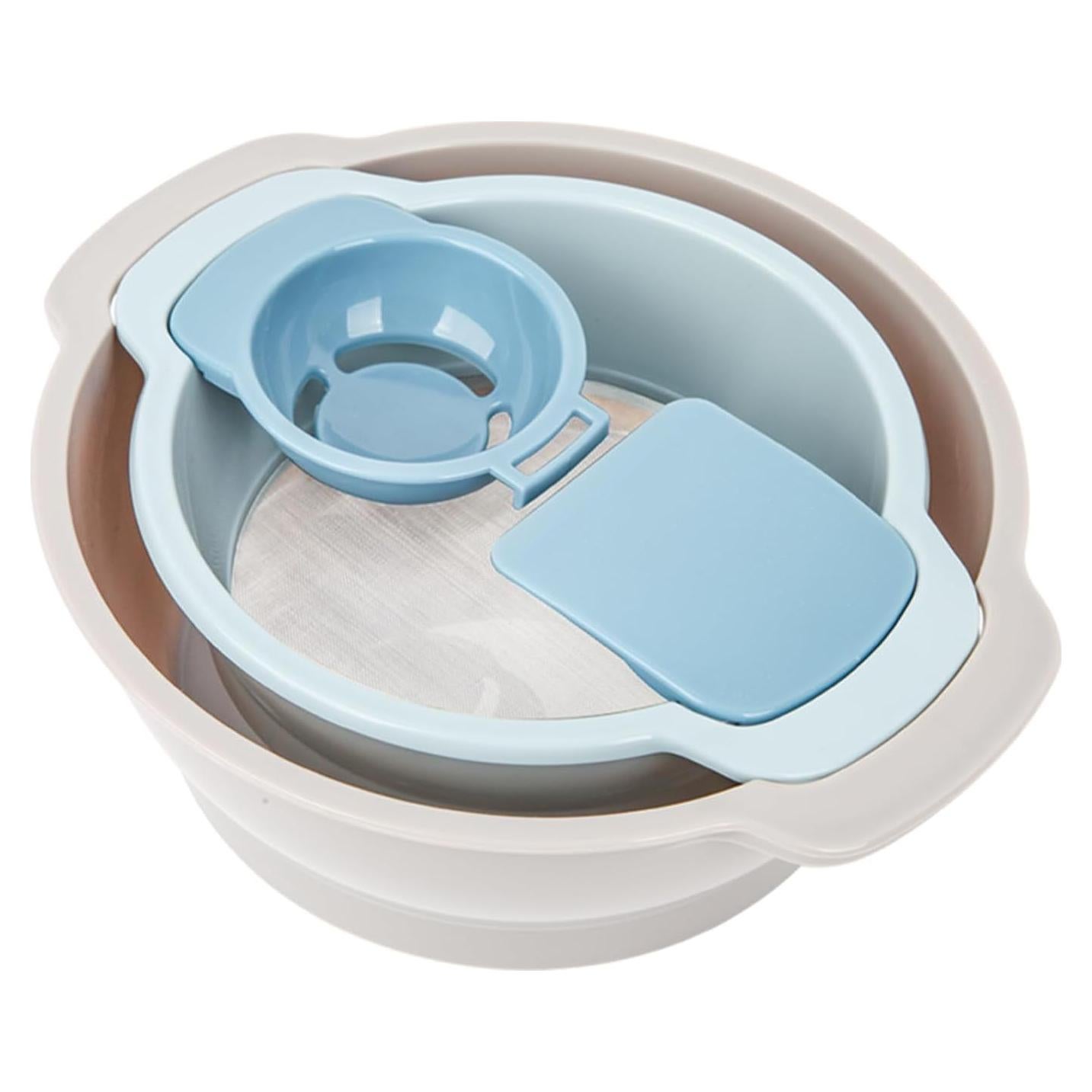 Juego de Herramientas de Hornear 4 en 1 SOPHREPT - Tamiz, Separador, Tazón Mezclador, Raspador