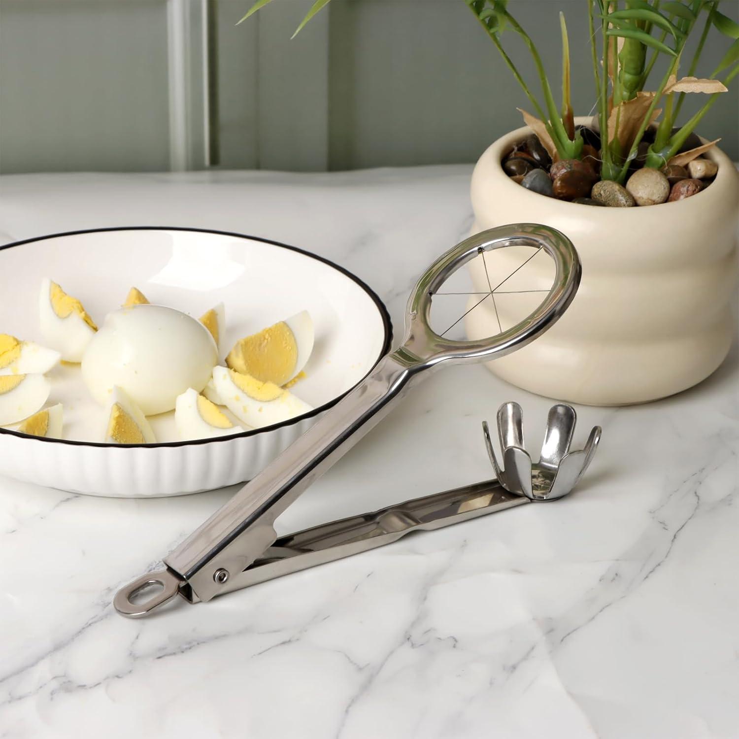 Cortador de Huevos KAYCROWN de Acero Inoxidable 6 Segmentos