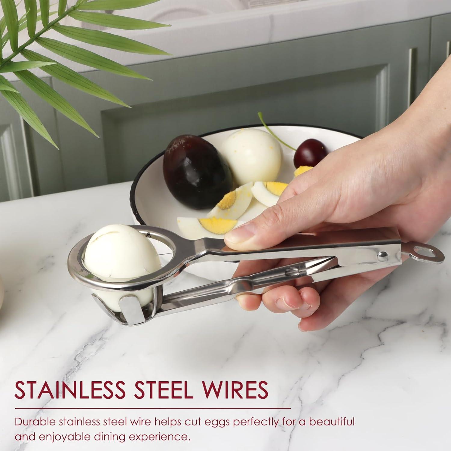 Cortador de Huevos KAYCROWN de Acero Inoxidable 6 Segmentos