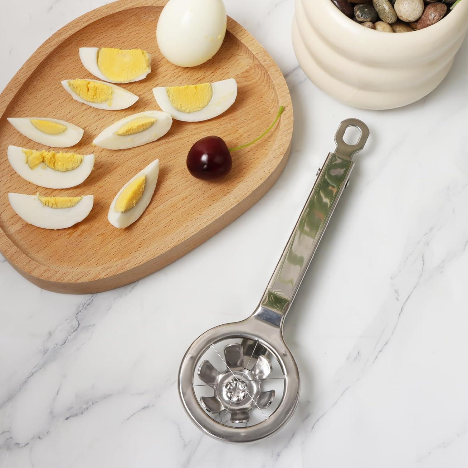 Cortador de Huevos KAYCROWN de Acero Inoxidable 6 Segmentos