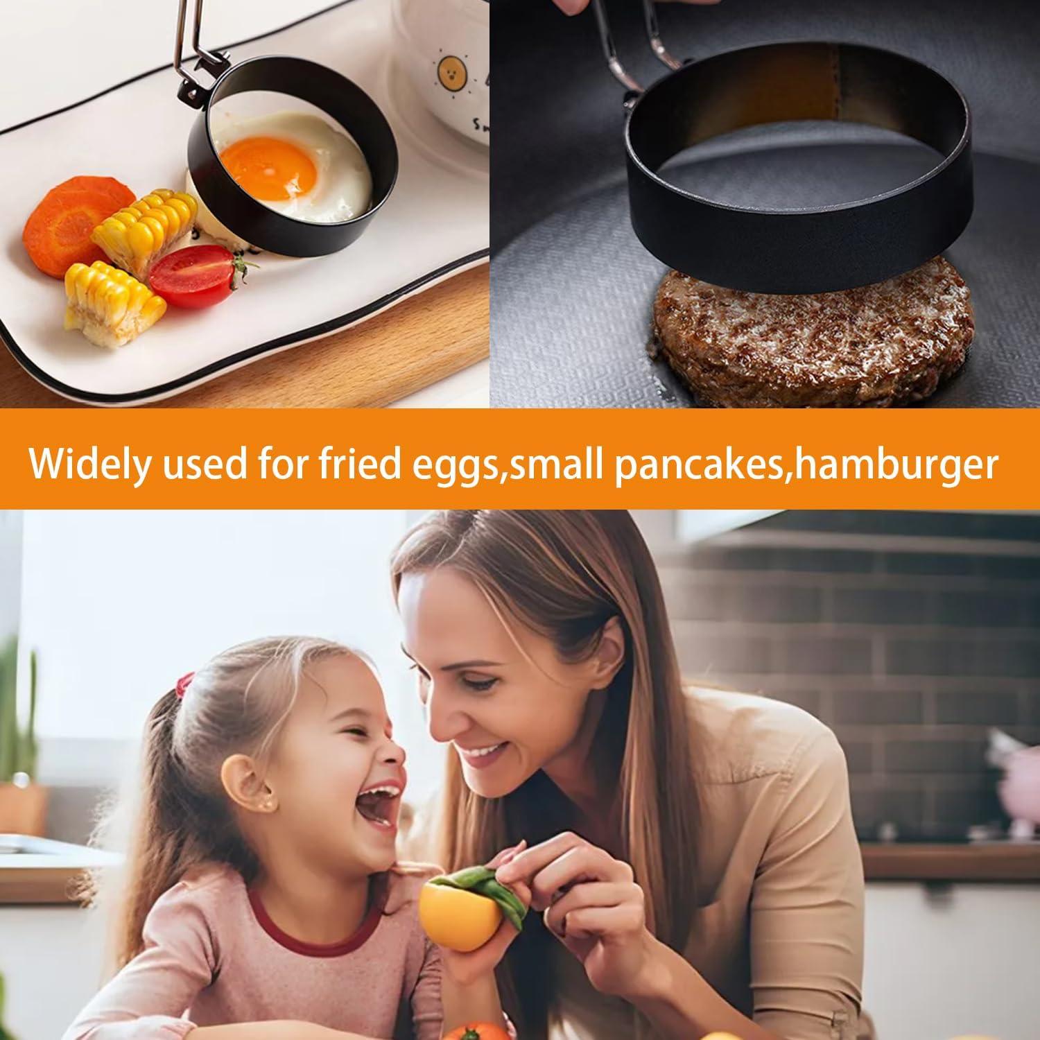 Anillo de Huevo Grande 10 cm Acero Inoxidable WOWITIS