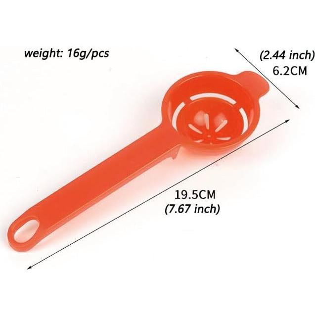 Separador de Yema de Huevo Adoxija - 2 Piezas, Plástico, Negro y Rojo