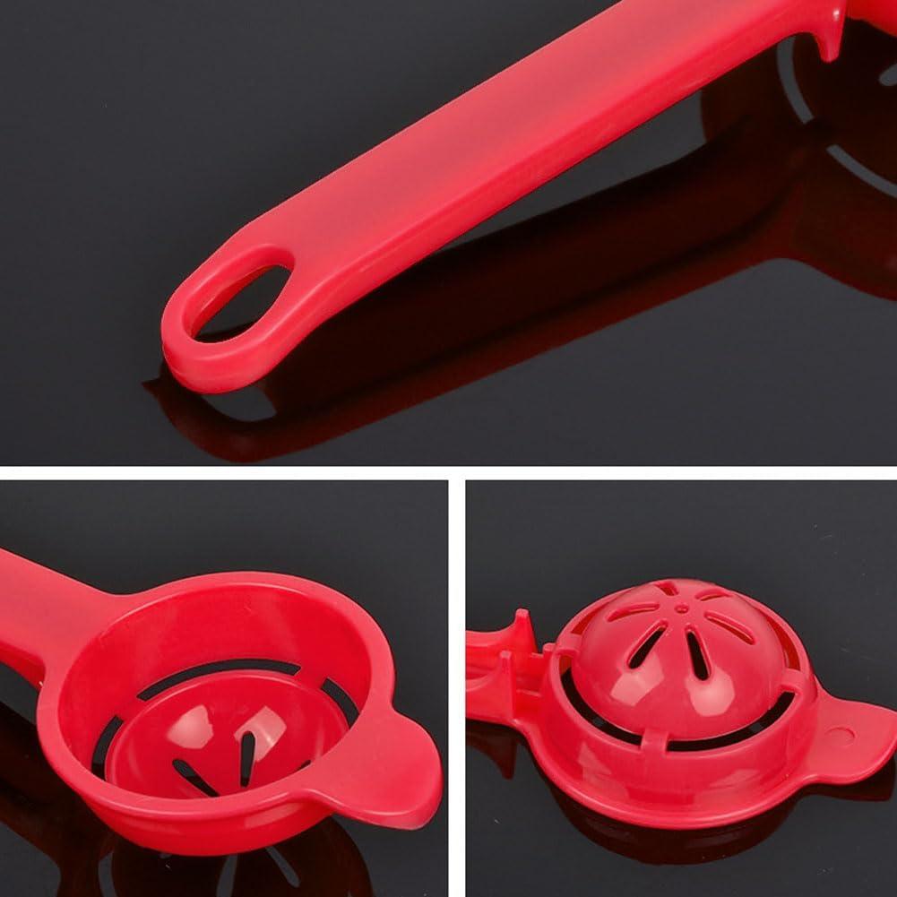 Separador de Yema de Huevo Adoxija - 2 Piezas, Plástico, Negro y Rojo