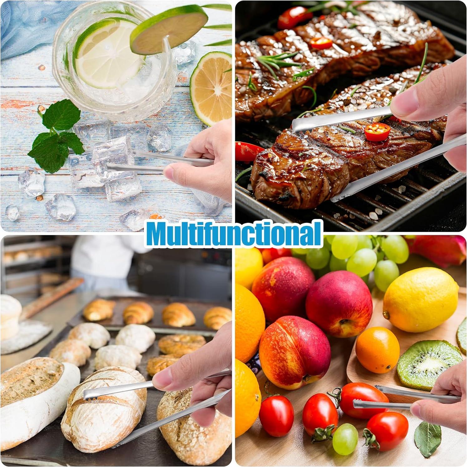 4 Pinzas de Acero Inoxidable BOXOB para Chalaza de Huevo 15.2 cm