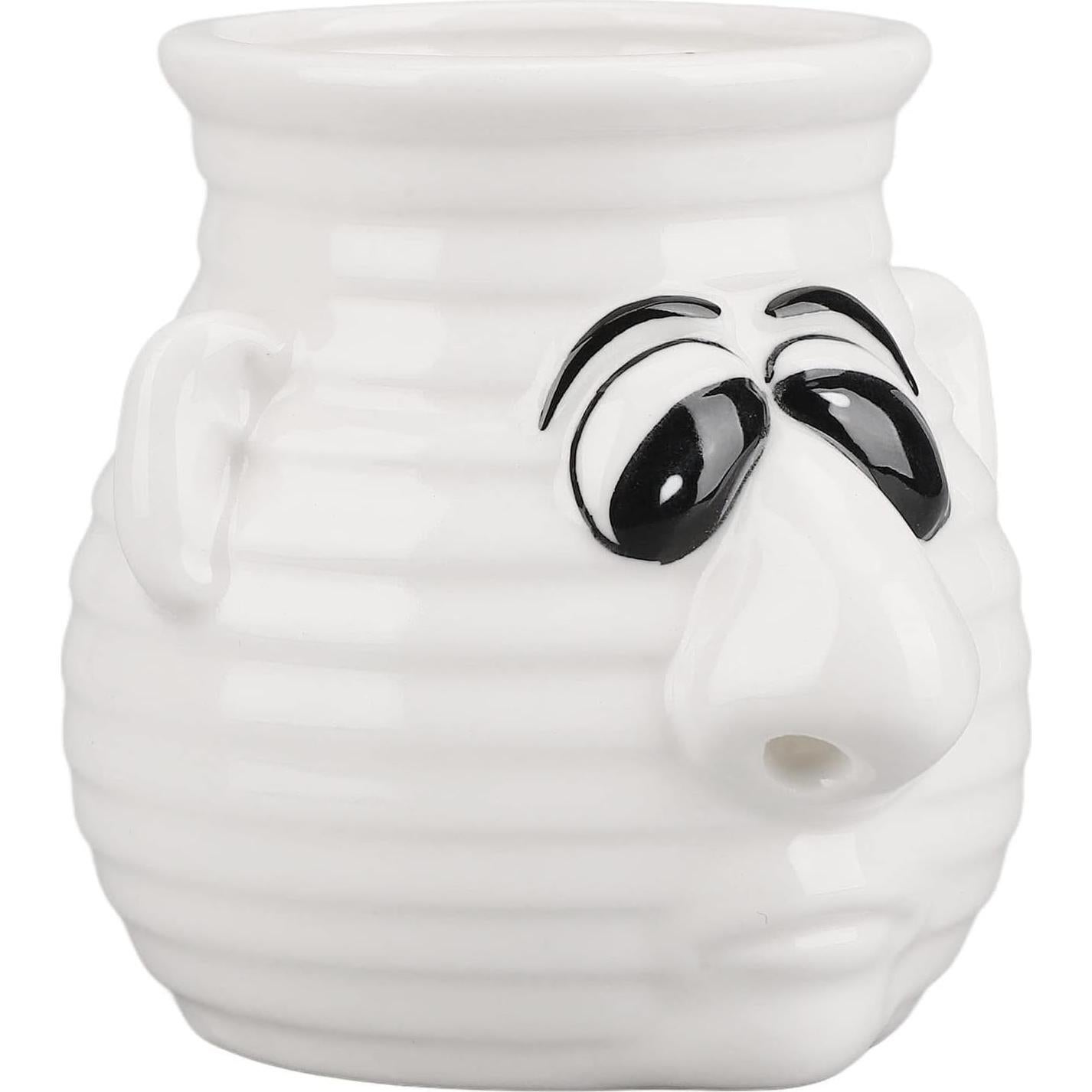 Separador de Huevos Nariz Mucosa Cerámica 9x7cm Divertido