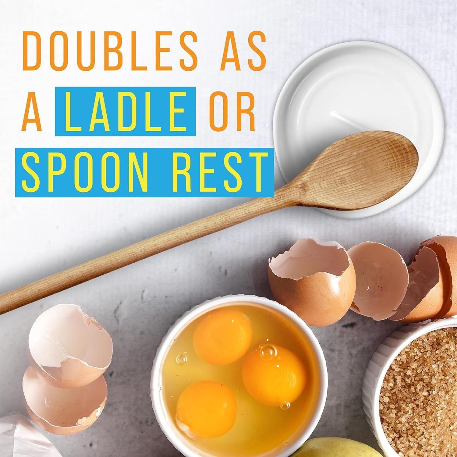 Rompehuevos Doble Propósito Maplefield + Soporte para Cucharas