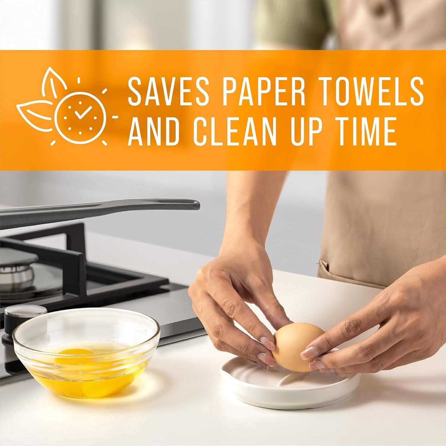 Rompehuevos Doble Propósito Maplefield + Soporte para Cucharas