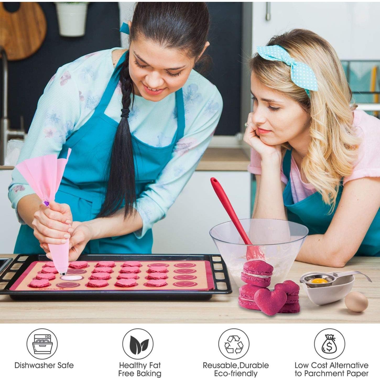 Kit de Hornear Macarons Angadona - 30 Piezas Silicona