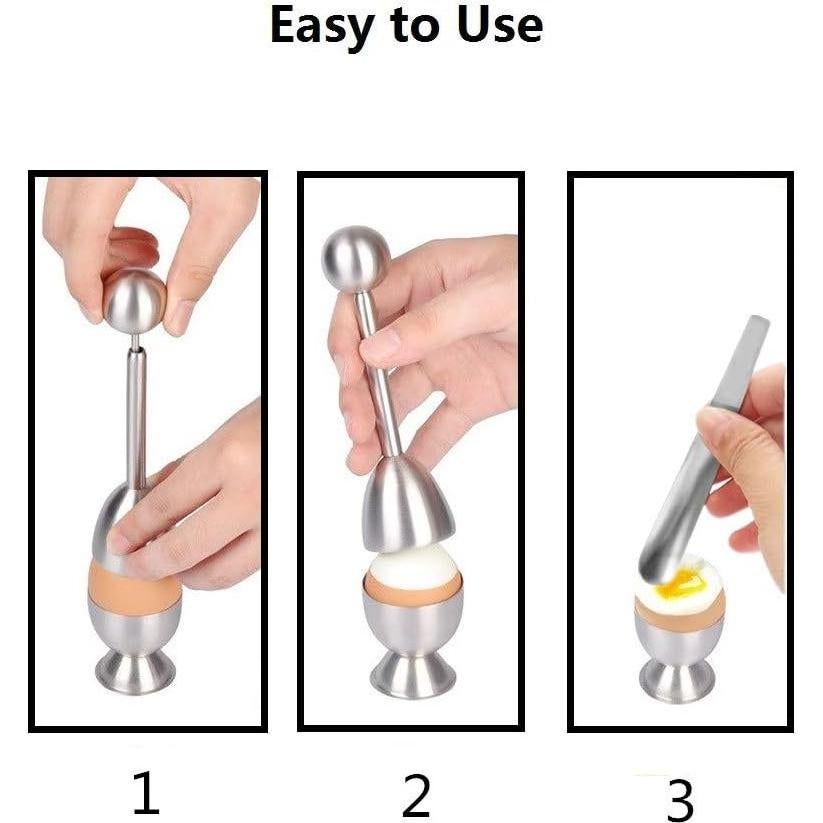 Juego de Cortador y Tapador de Huevos Hocai, 5 Piezas