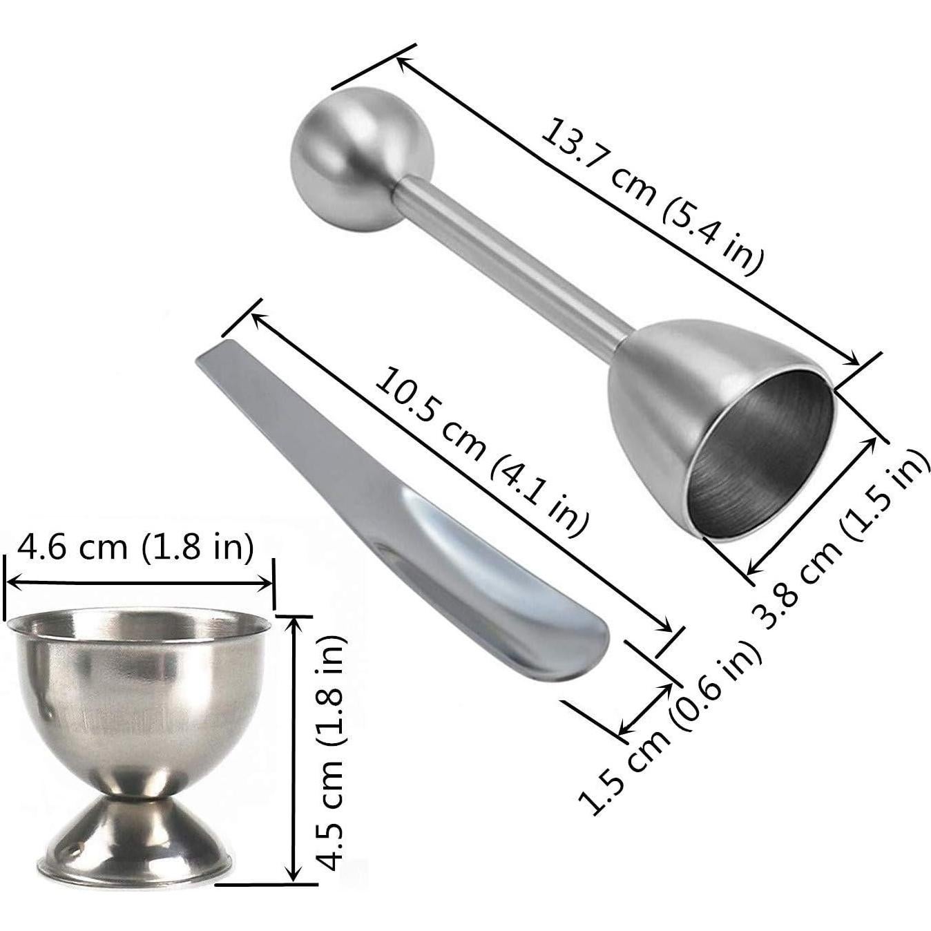 Juego de Cortador y Tapador de Huevos Hocai, 5 Piezas