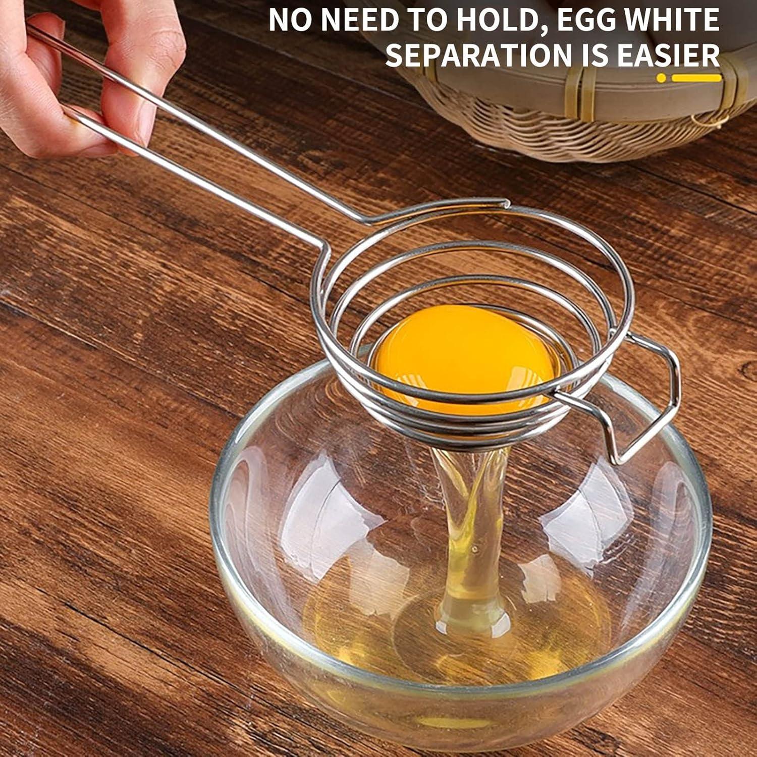 Egg Separator For Eggs Egg White Separator Stainless Steel Egg Separators Kitchen Baking Supplies Kitchen Gadgets Cooking Gadgets Baking Accessories Baking forFor Women Men