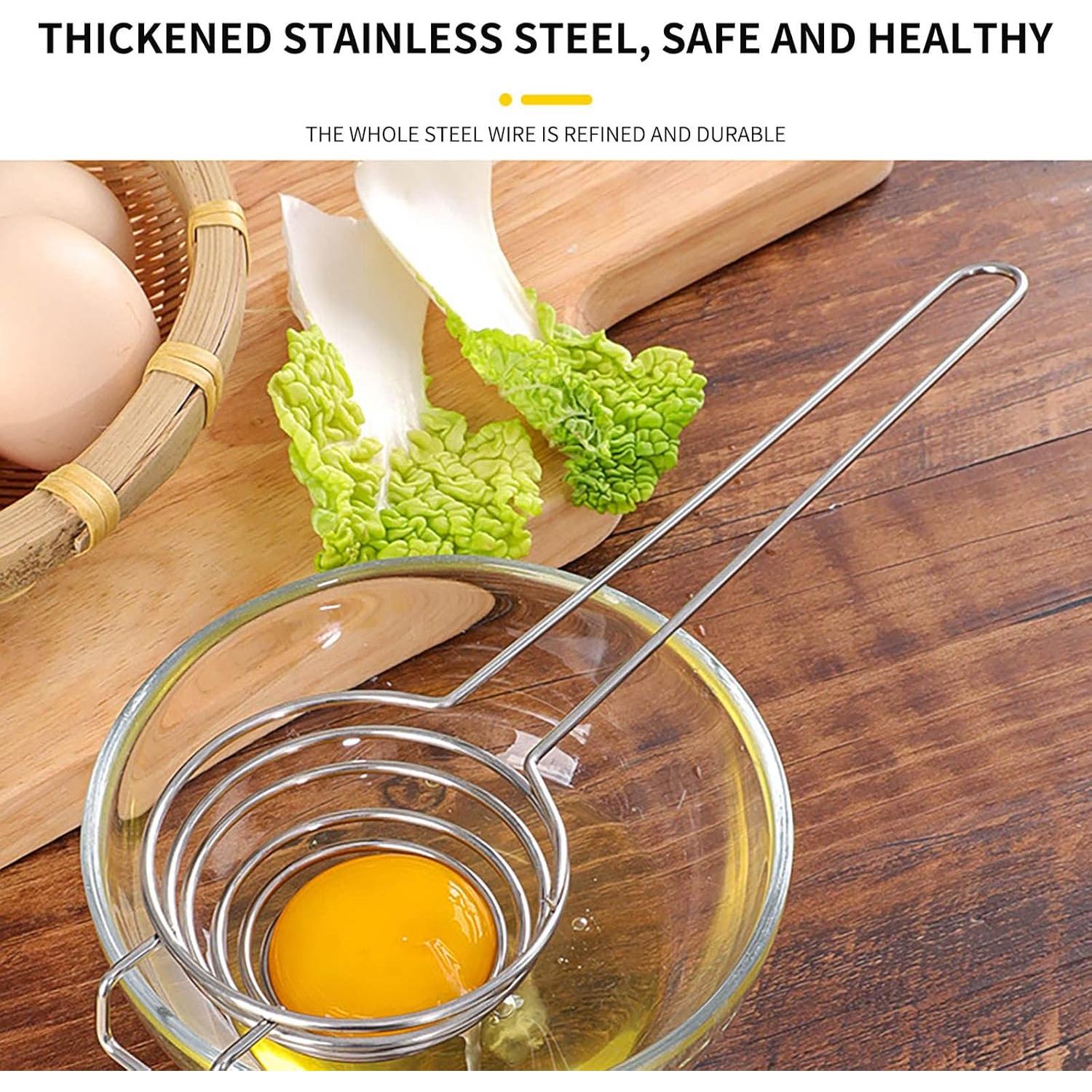 Egg Separator For Eggs Egg White Separator Stainless Steel Egg Separators Kitchen Baking Supplies Kitchen Gadgets Cooking Gadgets Baking Accessories Baking forFor Women Men