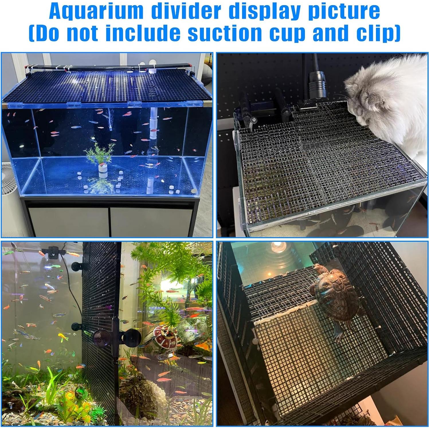 Separador de Acuario Weramics 8 Piezas 30x15 cm Negro