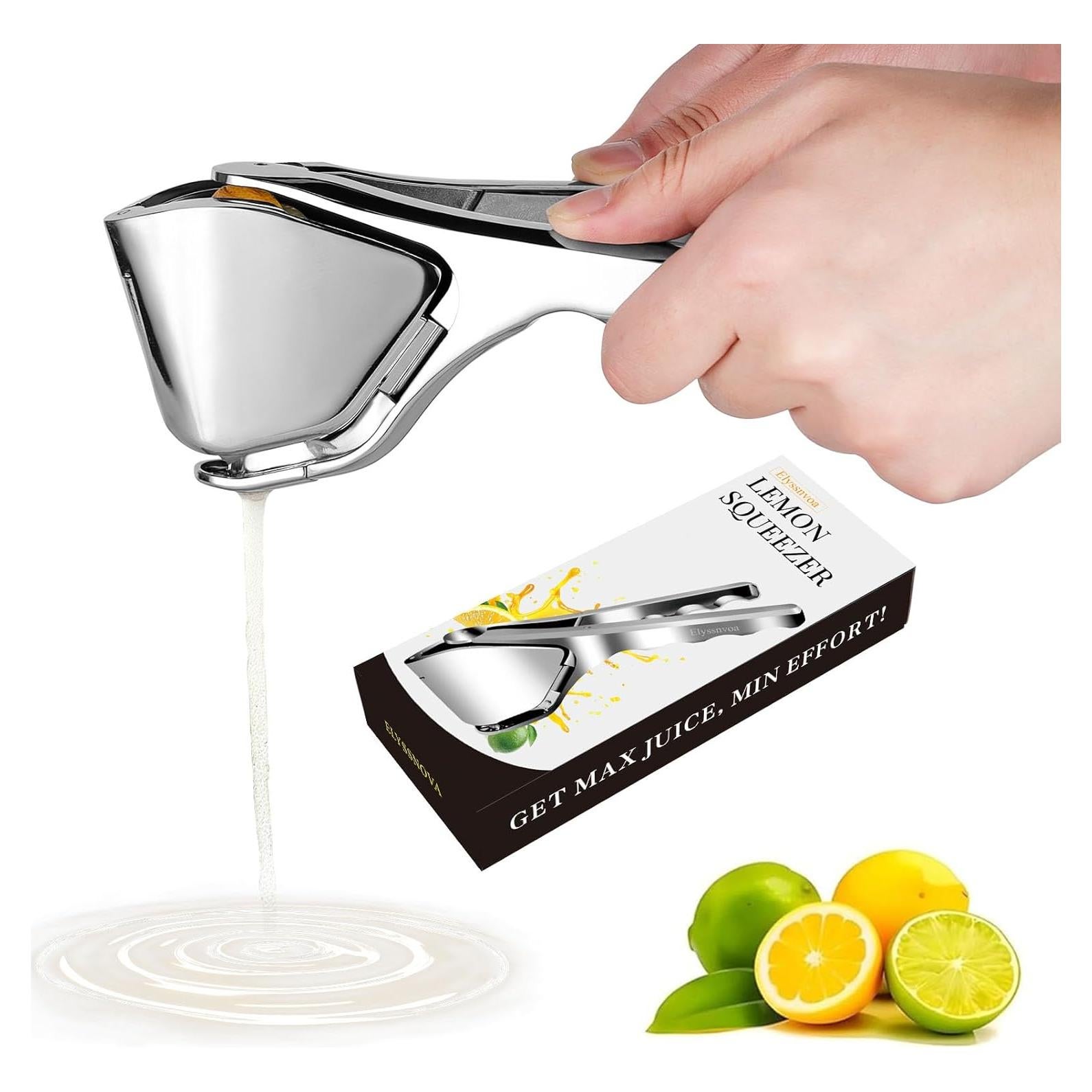 Exprimidor Manual de Limón Elyssnova de Acero Inoxidable