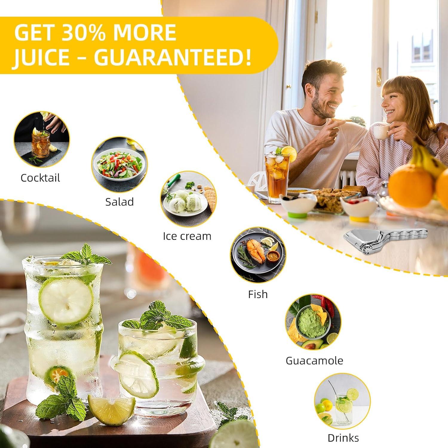 Exprimidor Manual de Limón Elyssnova de Acero Inoxidable