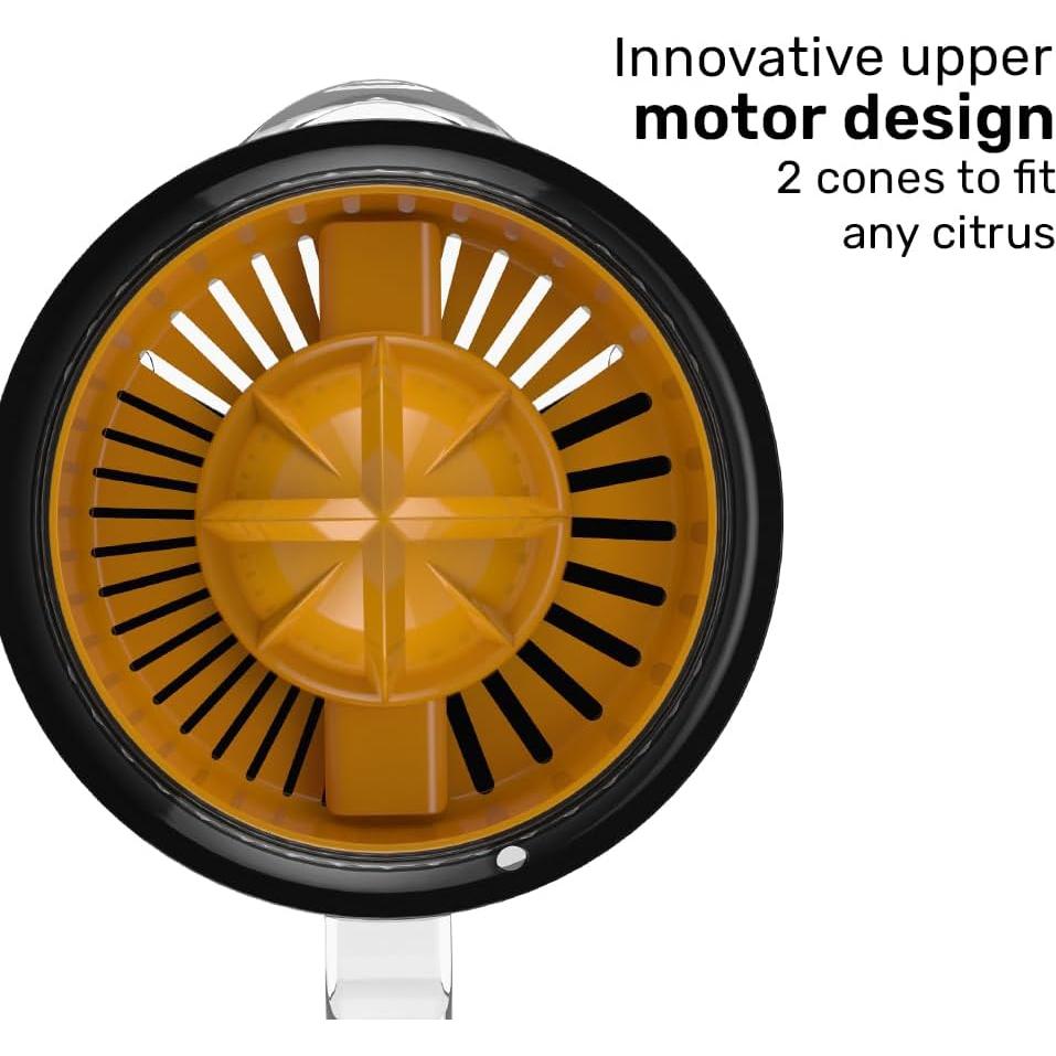 Exprimidor de Cítricos Taurus CITRIX 1L Vidrio Naranja Negro