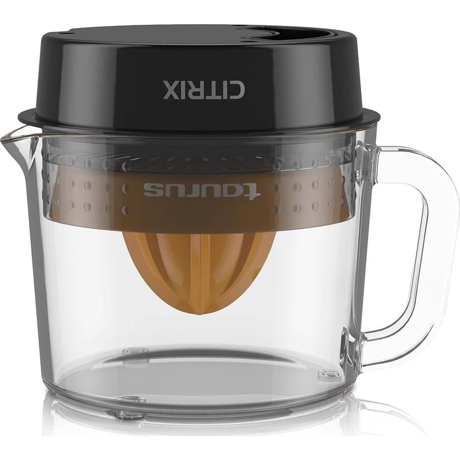 Exprimidor de Cítricos Taurus CITRIX 1L Vidrio Naranja Negro