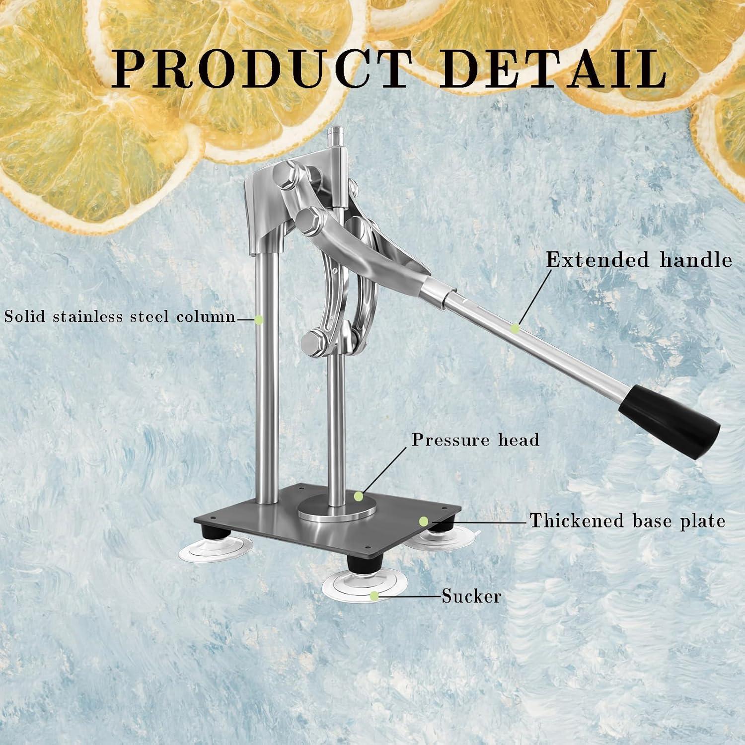 Exprimidor Manual Dsyisvia de Limón y Naranjas, Acero Inoxidable