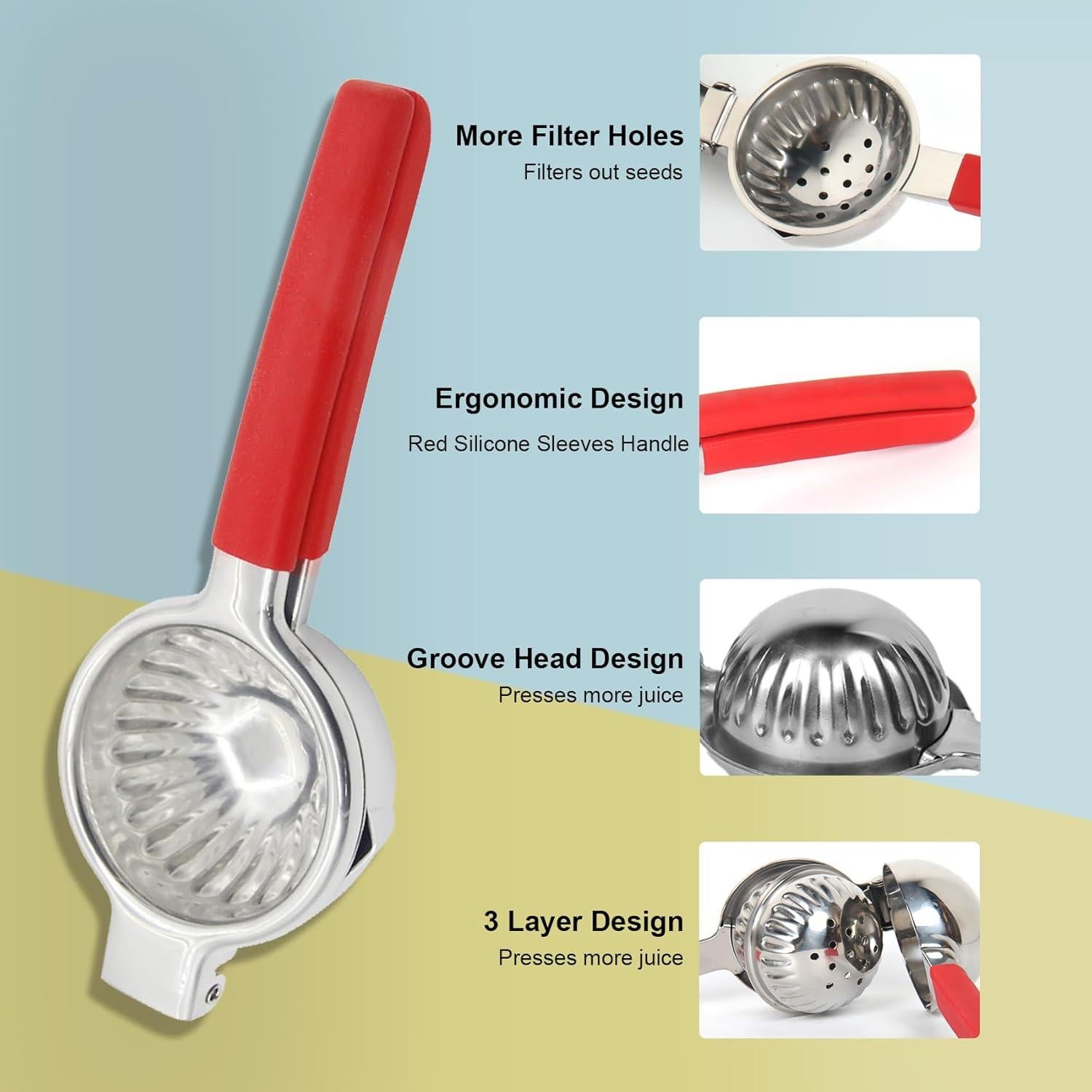 Exprimidor Manual de Limón Acero Inoxidable NomadSphere 22.86 cm