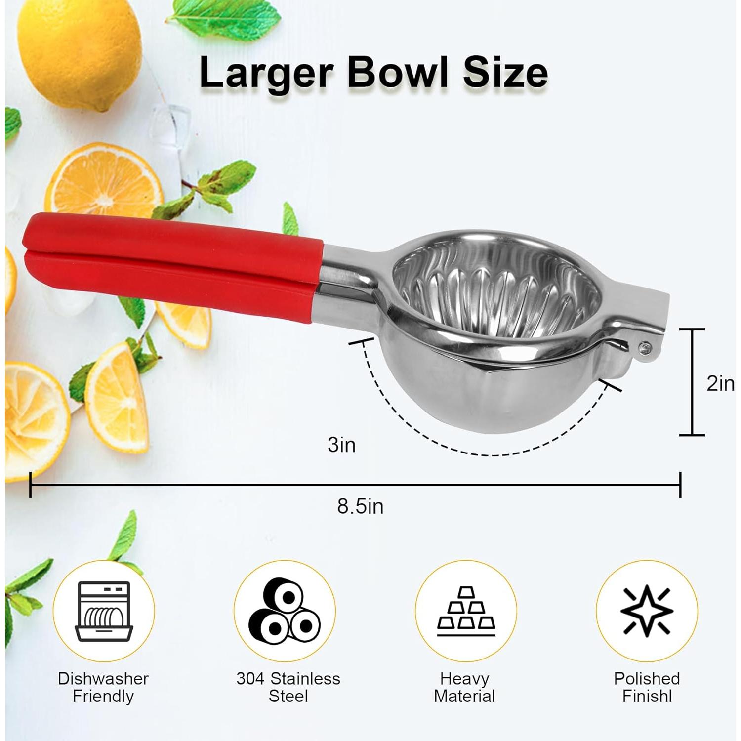 Exprimidor Manual de Limón Acero Inoxidable NomadSphere 22.86 cm