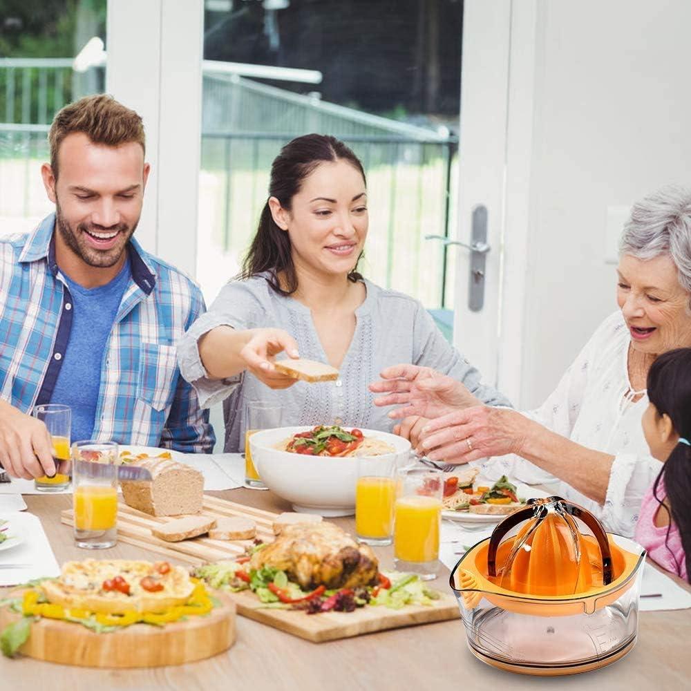 Exprimidor Manual de Cítricos Kasmoire 200ml Amarillo con Colador