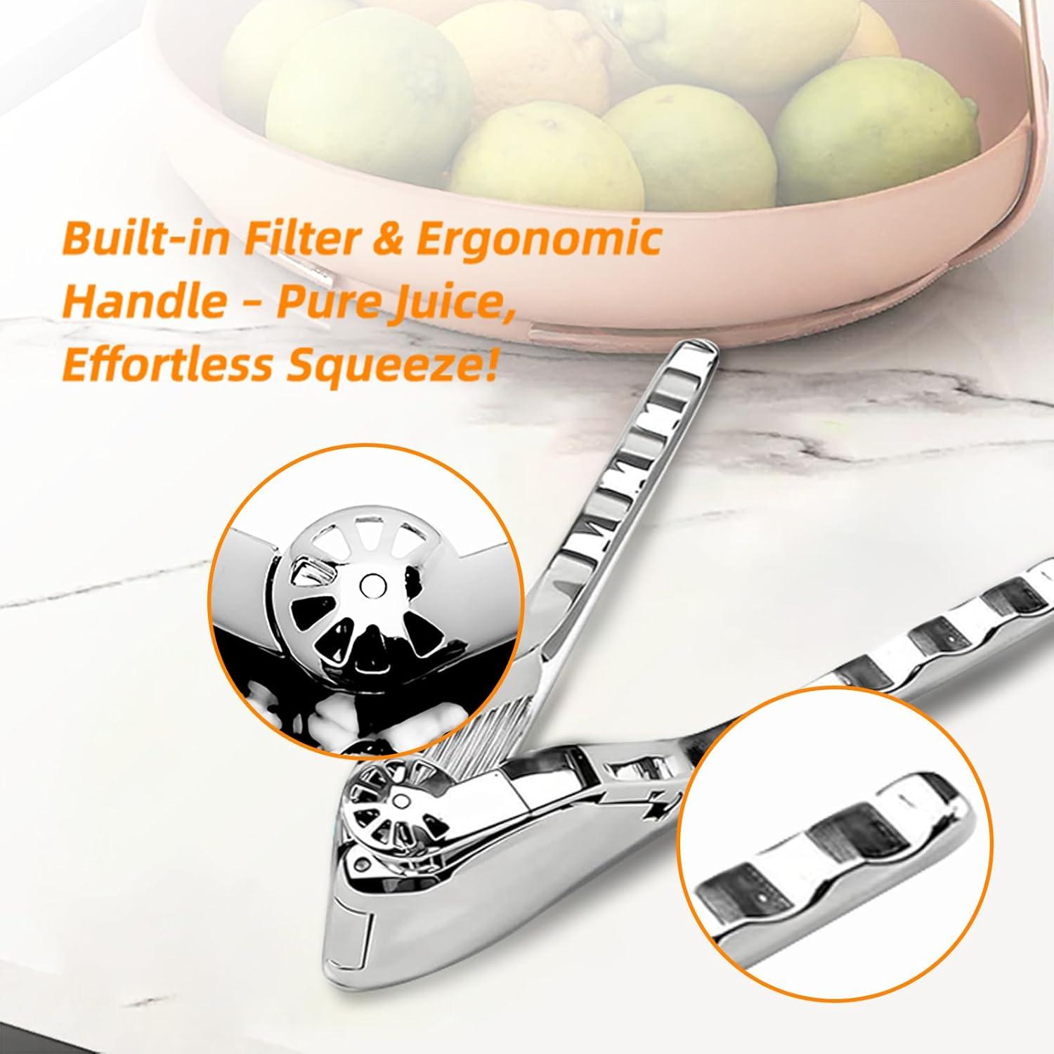 Exprimidor de Limones RUVAIKER de Acero Inoxidable Plegable