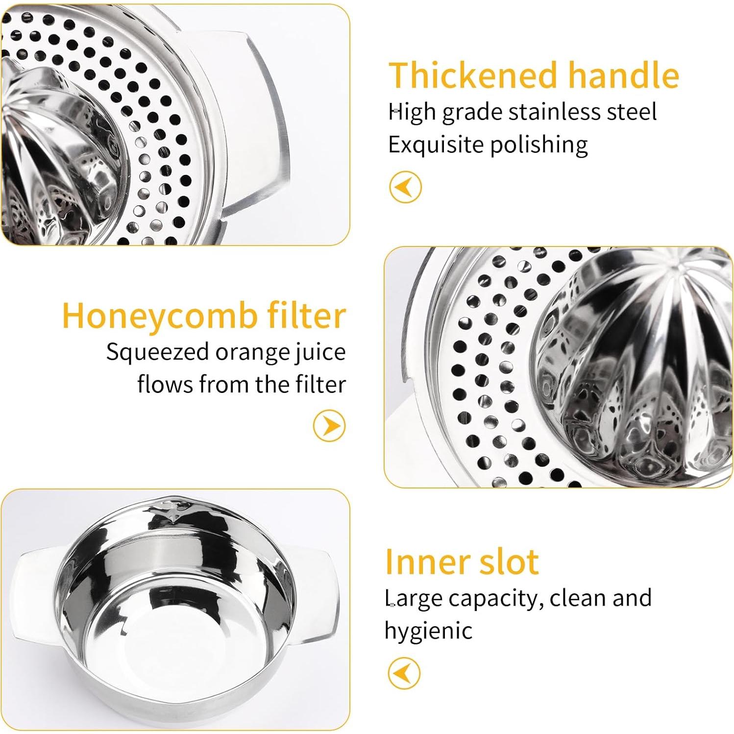 Exprimidor Manual de Limón KINMINGZHU Acero Inoxidable 17cm