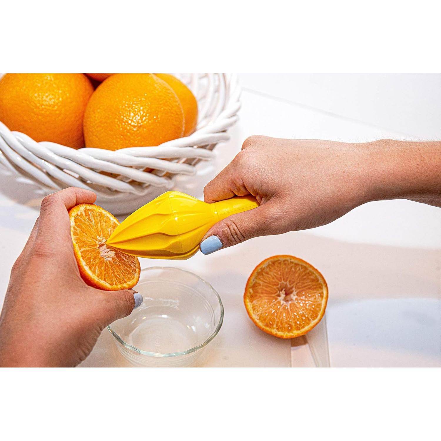 Exprimidor Manual de Cítricos Prepara Amarillo 0.6L
