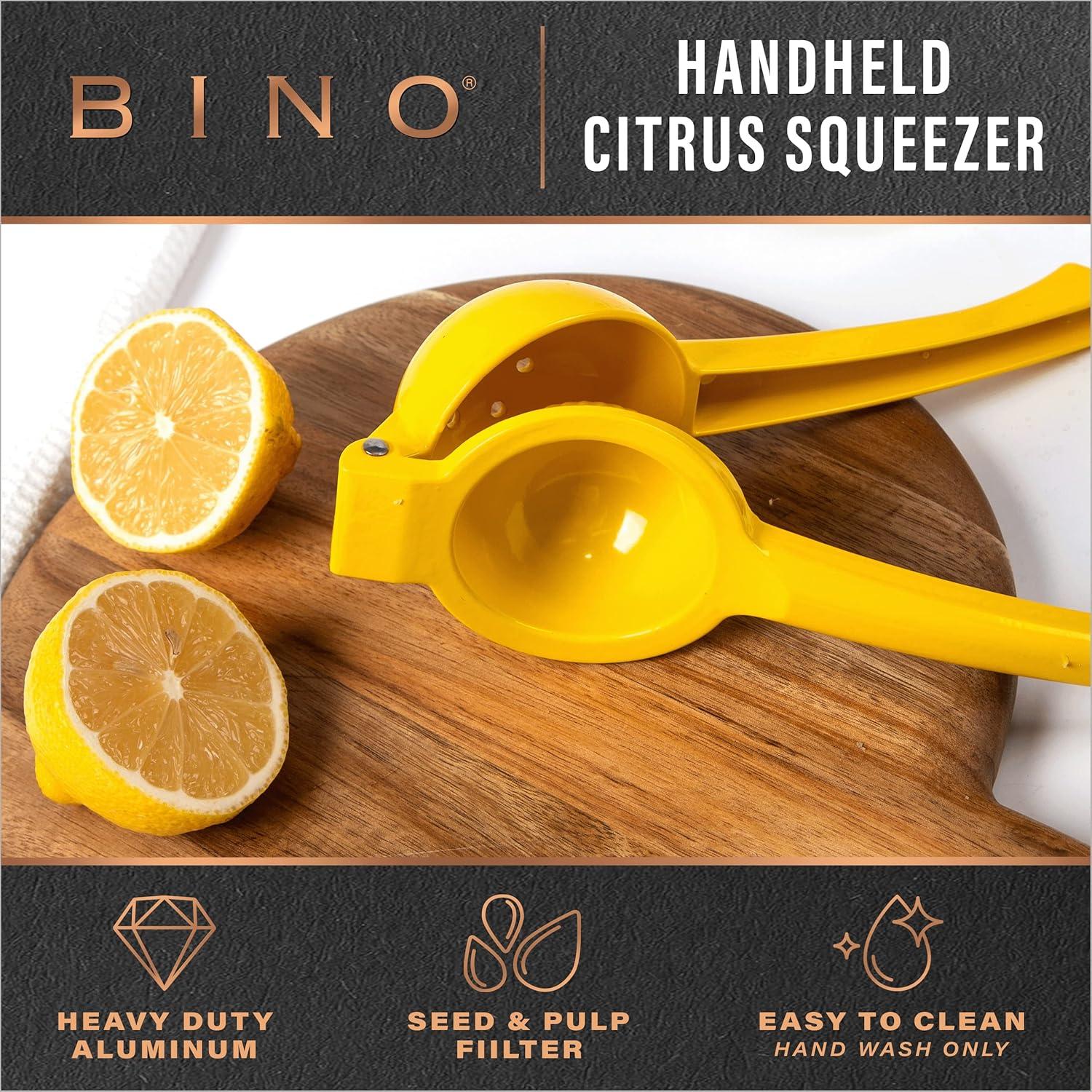 Exprimidor de Limón BINO de Aluminio Amarillo 0.5L Manual