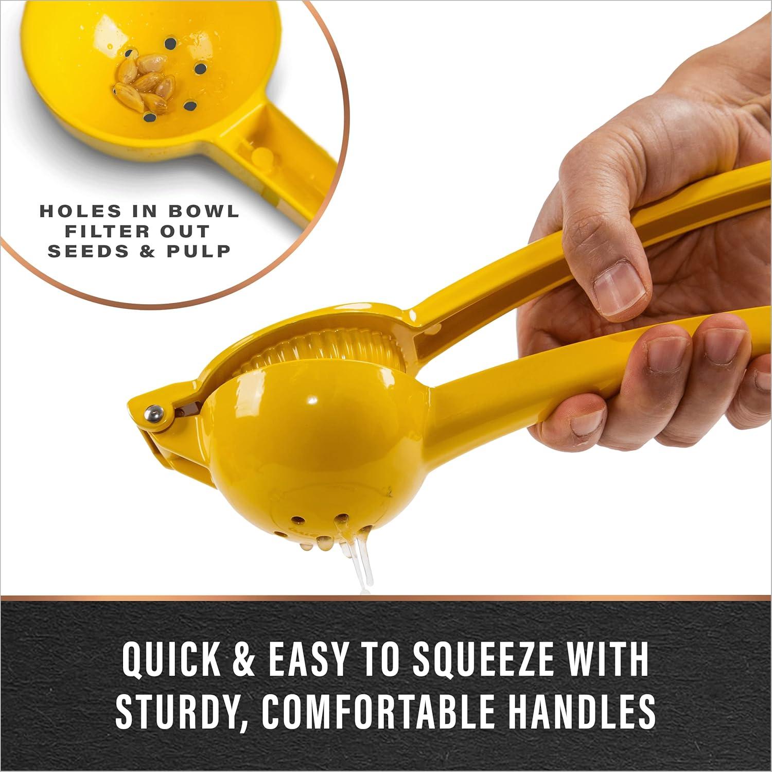 Exprimidor de Limón BINO de Aluminio Amarillo 0.5L Manual