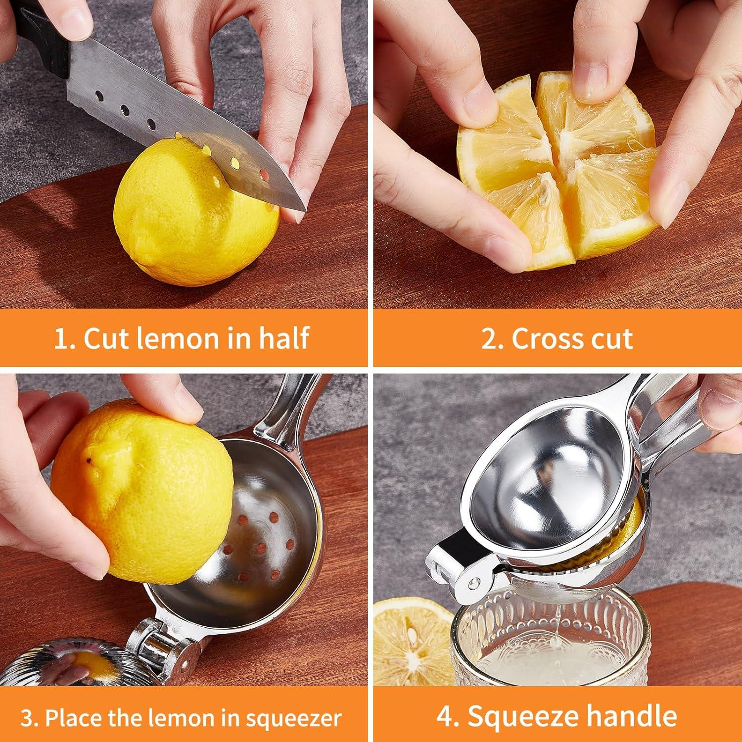 Exprimidor Manual de Limón GIUOIDUO Acero Inoxidable 7 cm
