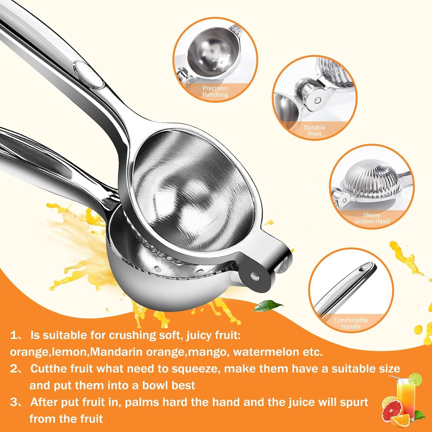 Exprimidor Manual de Limón GIUOIDUO Acero Inoxidable 7 cm