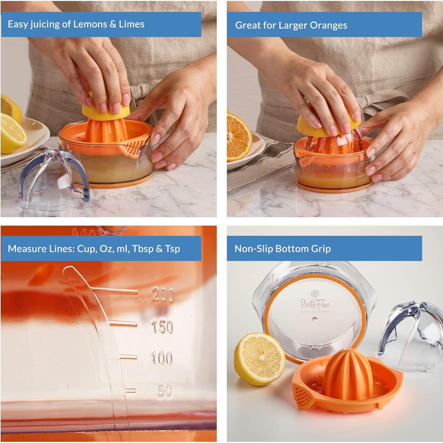 Exprimidor Manual de Cítricos PortoFino - 1 Taza - Naranja