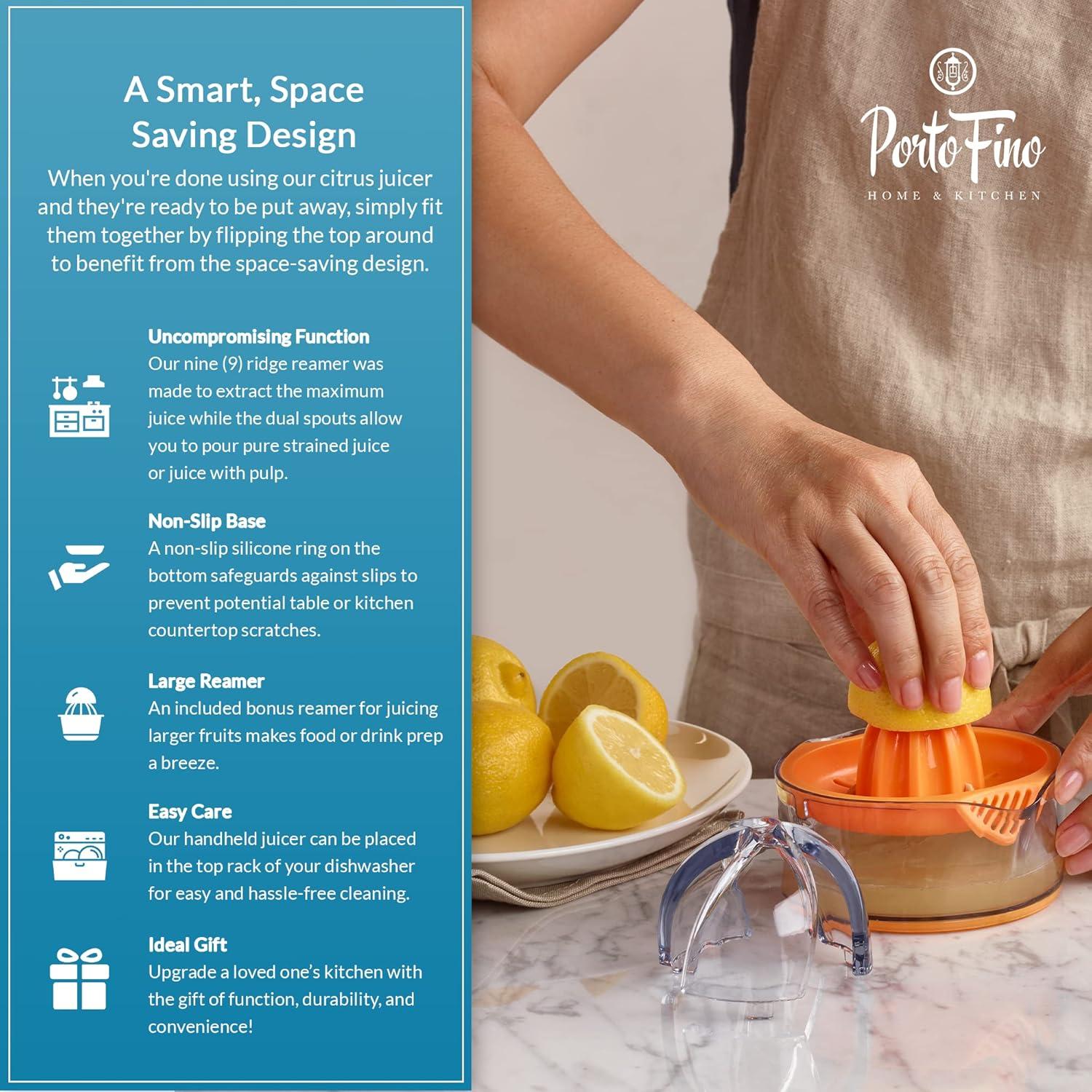 Exprimidor Manual de Cítricos PortoFino - 1 Taza - Naranja