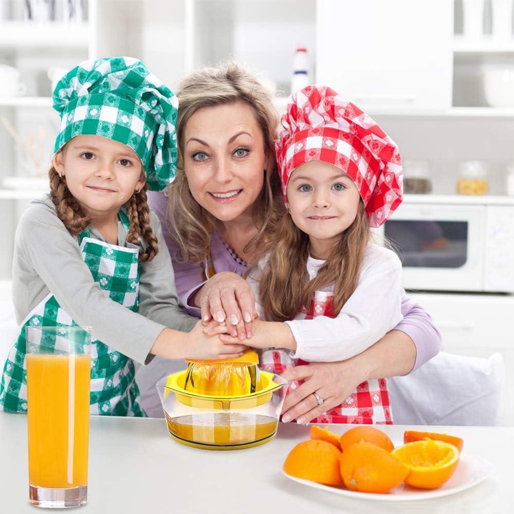 Exprimidor Manual Vanleonet Amarillo con Colador y Medidor