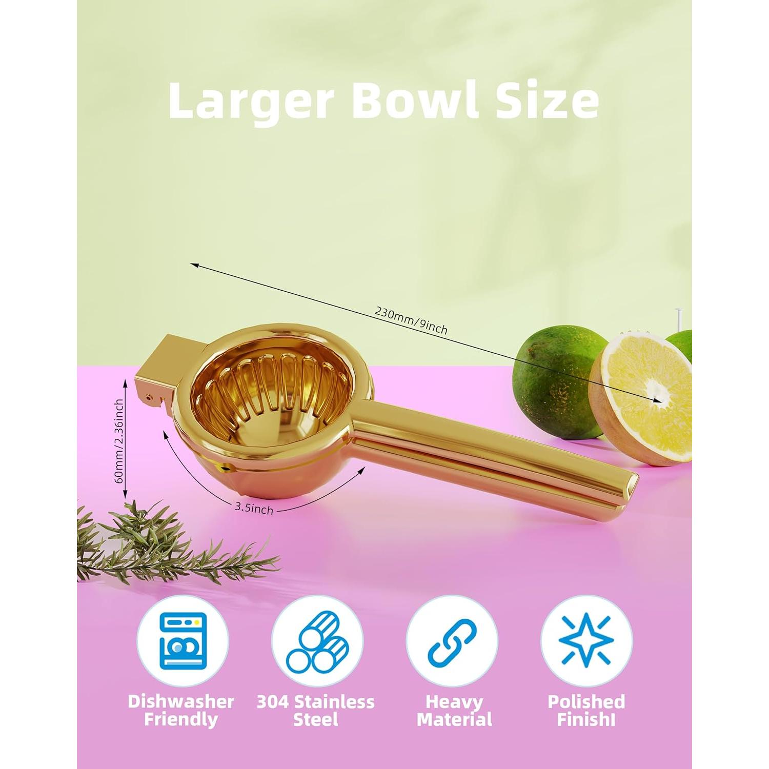 Exprimidor de Limón WZKALY de Acero Inoxidable 9" Manual