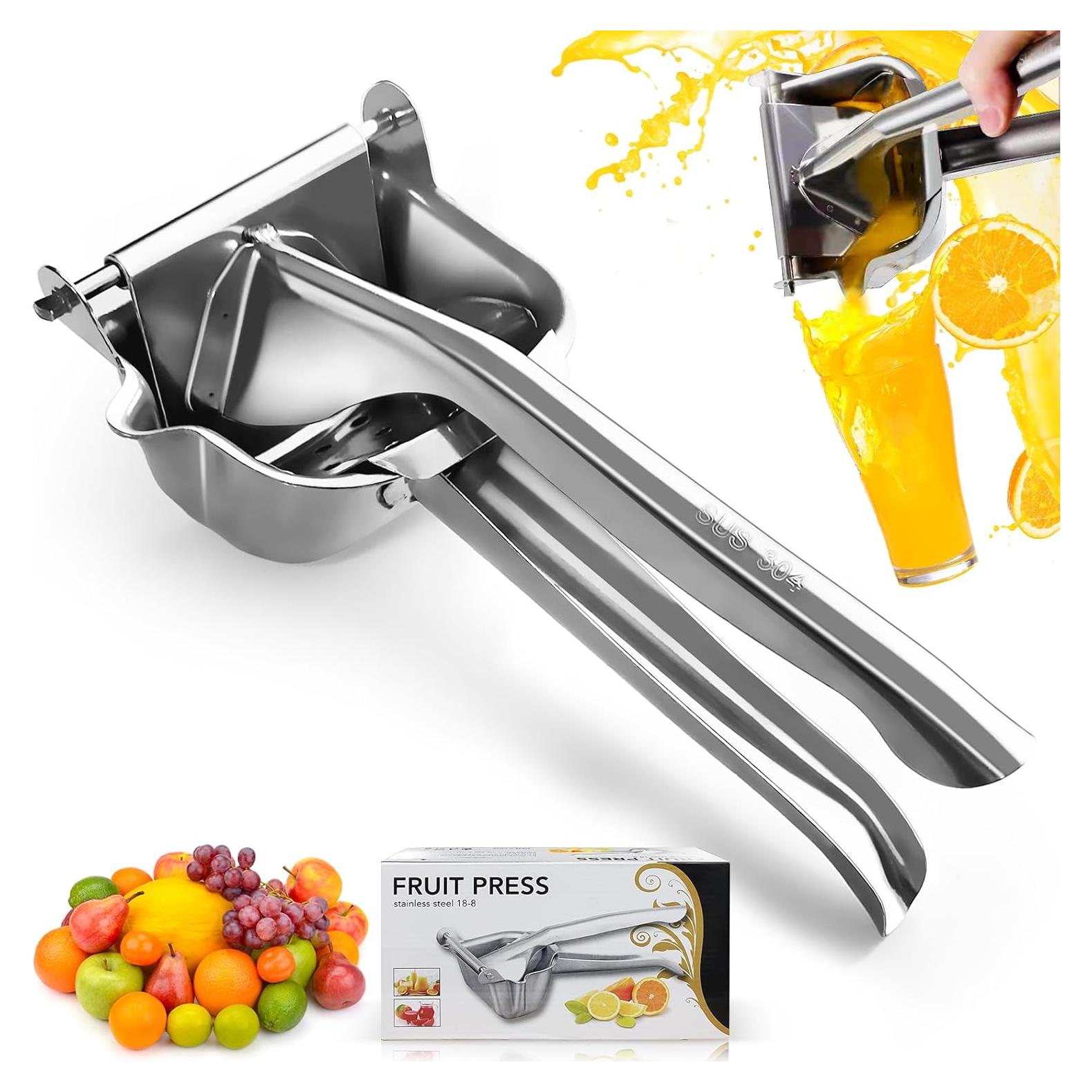 Exprimidor Manual de Acero Inoxidable Genérico 23 cm - Jugo de Frutas