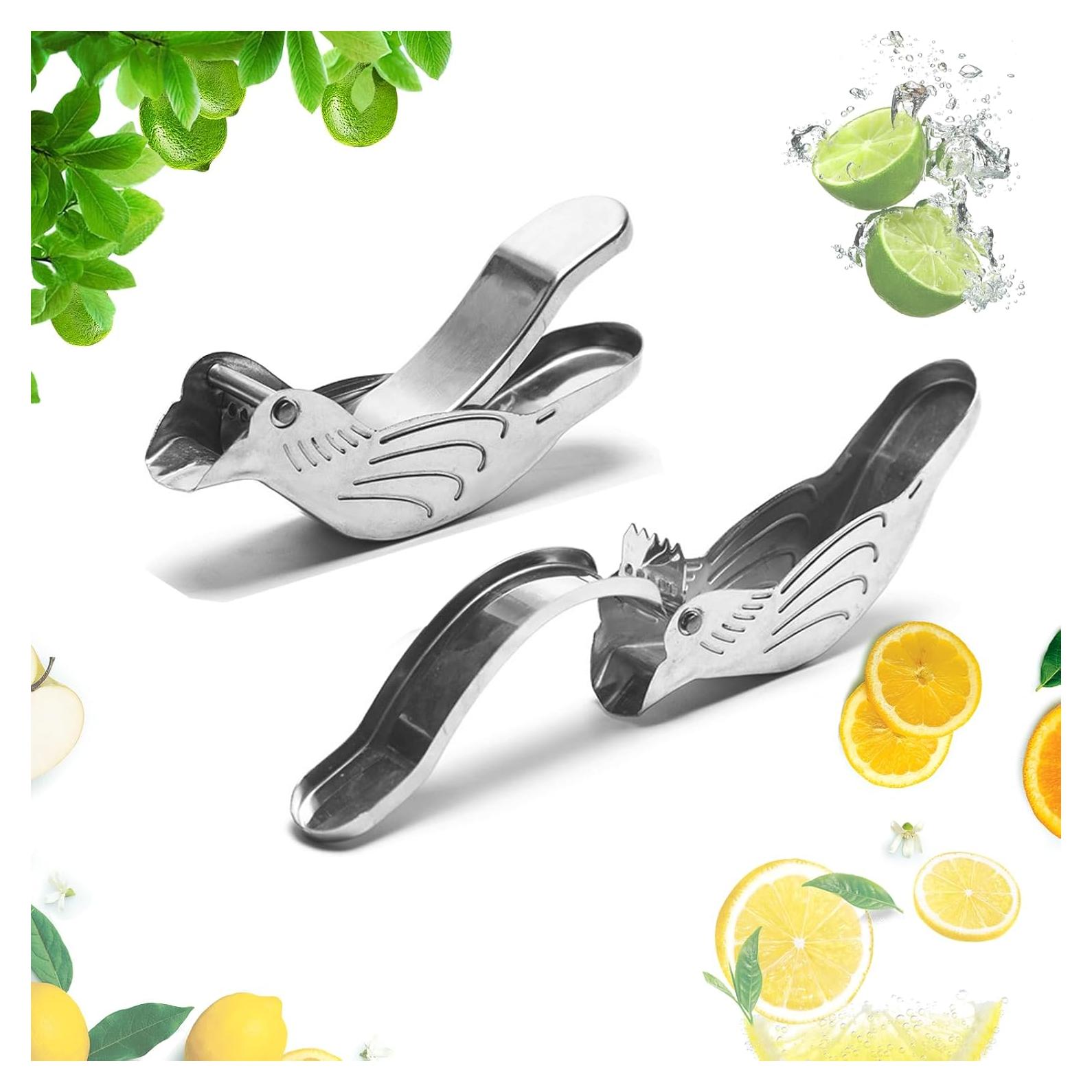 Exprimidor Manual de Acero Inoxidable MayFancy en Forma de Pájaro