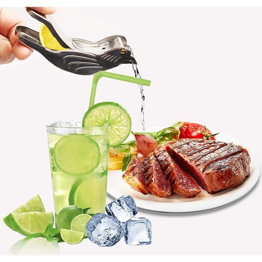 Exprimidor Manual de Acero Inoxidable MayFancy en Forma de Pájaro